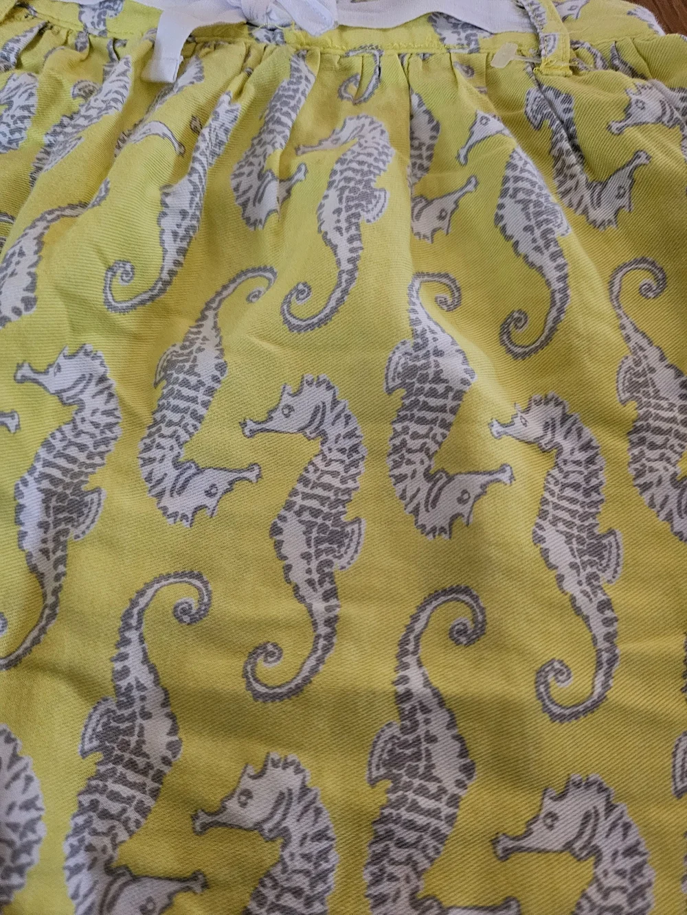 Carter's Yellow Seahorse Print Skirt